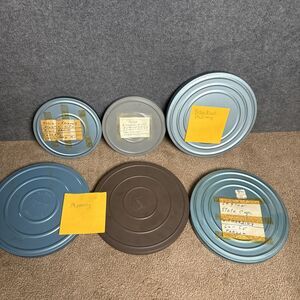 Lot of 6 Vintage 7" Super 8mm Family Movies On Metal Reels In Canisters 1960’s?